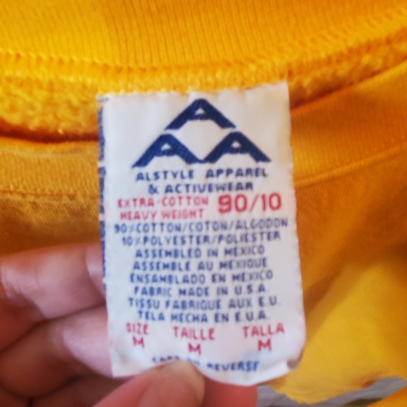 Last Call Vintage Bright Orange  Sweatshirt - Picture 3 of 3